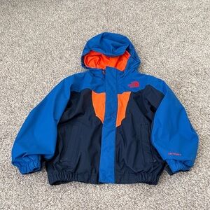 The North Face HyVent 4T Blue and Orange Raincoat